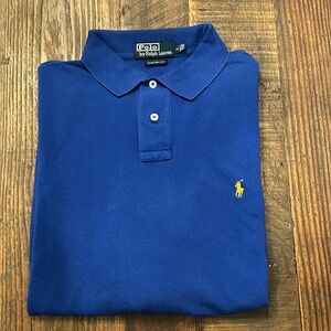Polo by Ralph Lauren Custom Fit Long Sleeve Polo (Lg)